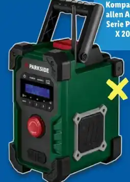 Lidl Parkside Akku-Baustellenradio PBR 10 A Angebot