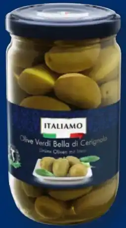 Lidl Italiamo Grüne Oliven Bella di Cerignola Angebot