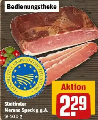 REWE Südtiroler Merano Speck g.g.A. Angebot