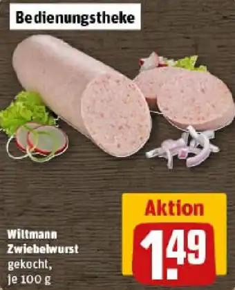 REWE Wittmann Zwiebelwurst Angebot