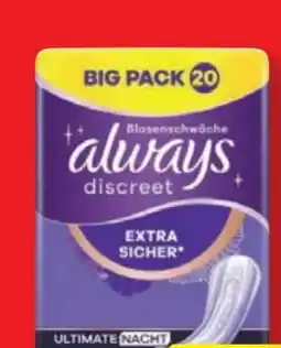 Lidl Always Discreet Hygieneeinlagen Angebot