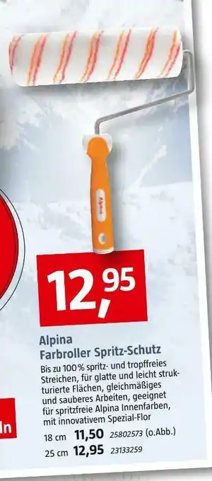 Bauhaus Alpina farbroller spritz-schutz Angebot