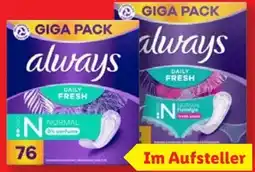 Lidl Always Slipeinlagen Gigapack Angebot