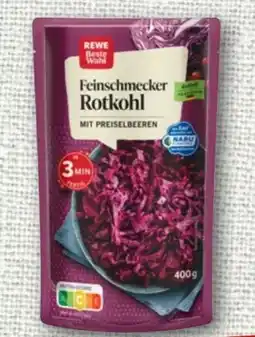 nahkauf Rewe Beste Wahl Feinschmecker Rotkohl mit Preiselbeeren Angebot
