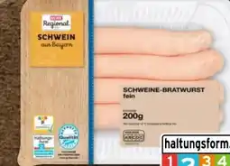 nahkauf Rewe Regional Schweine-Bratwurst Angebot