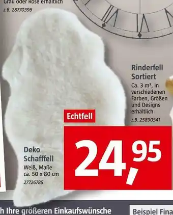 Bauhaus Deko schaffell Angebot