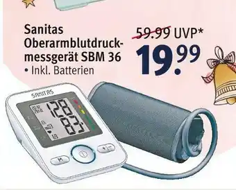 Rossmann Sanitas oberarmblutdruckmessgerät sbm 36 Angebot