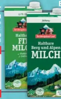 E-Center Berchtesgadener Land Haltbare Milch Angebot