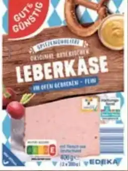 E-Center Gut & Günstig Original Bayerischer Leberkäse Angebot
