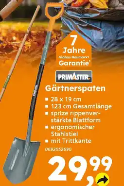 Globus Baumarkt PRIMASTER Gärtnerspaten Angebot