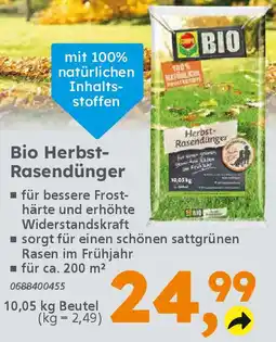 Globus Baumarkt Compo Bio Herbst- Rasendünger Angebot