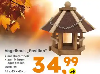 Globus Baumarkt Vogelhaus „Pavillon" Angebot