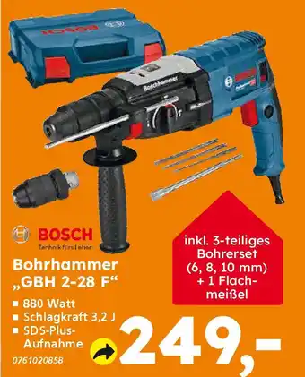 Globus Baumarkt BOSCH Bohrhammer „GBH 2-28 F❝ Angebot