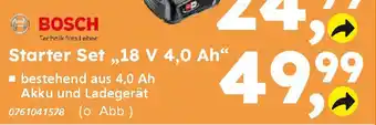 Globus Baumarkt BOSCH Starter Set „,18 V 4,0 Ah❝ Angebot