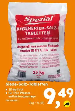 Globus Baumarkt Spezial Siede-Salz-Tabletten Angebot