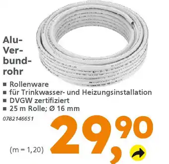 Globus Baumarkt Alu- Verbundrohr Angebot