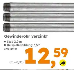 Globus Baumarkt Gewinderohr verzinkt Angebot