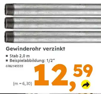 Globus Baumarkt Gewinderohr verzinkt Angebot