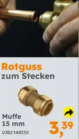 Globus Baumarkt Rotguss zum Stecken Muffe 15 mm Angebot