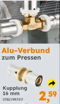 Globus Baumarkt Kupplung 16 mm Angebot
