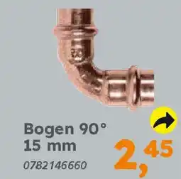 Globus Baumarkt Kupfer zum Pressen Bogen 90° 15 mm Angebot