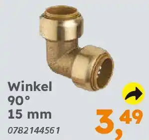 Globus Baumarkt Rotguss zum Stecken Winkel 15 mm Angebot