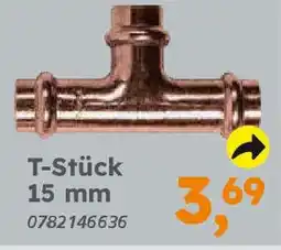 Globus Baumarkt Kupfer zum Pressen T-Stück 15 mm Angebot