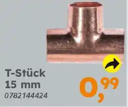 Globus Baumarkt Kupfer zum Löten T-Stück 15 mm Angebot