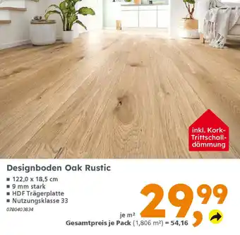 Globus Baumarkt Designboden Oak Rustic Angebot