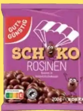 E-Center Gut & Günstig Schoko-Rosinen Angebot