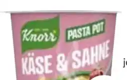 Edeka Knorr Pasta Snack Pot Käse & Sahne Angebot