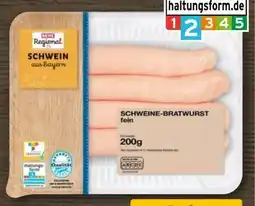 REWE Rewe Regional Schweine-Bratwurst Angebot