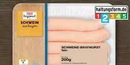 REWE Center Rewe Regional Schweine-Bratwurst Angebot