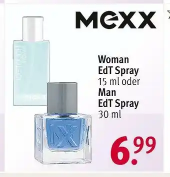 Rossmann Mexx woman edt spray oder man edt spray Angebot