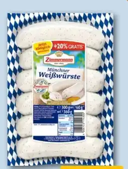 REWE Fleischwerke Zimmermann Münchner Weißwürste Angebot