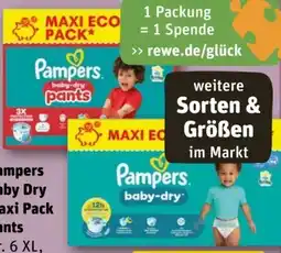 REWE Pampers Baby-Dry Pants Maxi Economy Pack Angebot