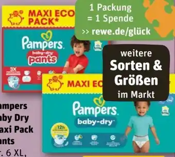 REWE Pampers Baby-Dry Pants Maxi Economy Pack Angebot