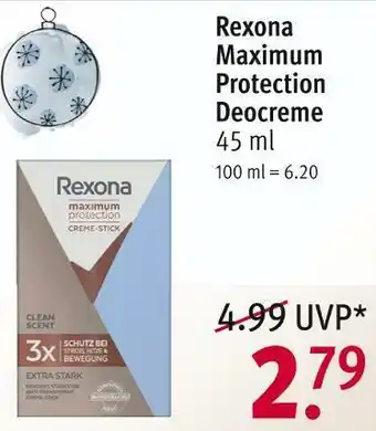 Rossmann Rexona deocreme Angebot