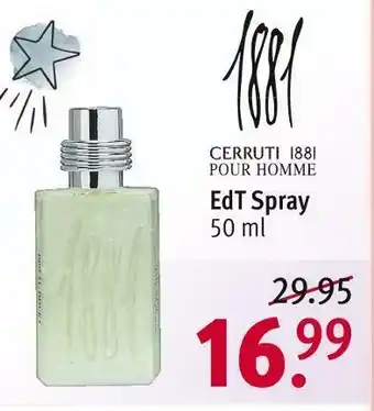 Rossmann Cerruti 1881 edt spray pour homme Angebot