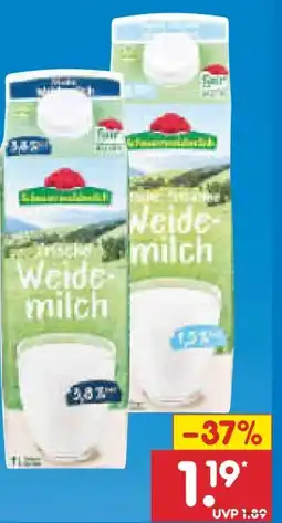 Netto Marken-Discount Schwarzwaldmilch Frische Weidemilch Angebot