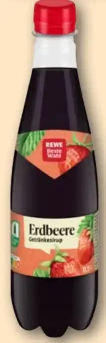 REWE Rewe Beste Wahl Getränkesirup Erdbeere Angebot