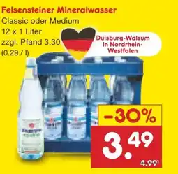 Netto Marken-Discount Felsensteiner Mineralwasser Angebot