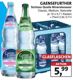 Lösch Depot GAENSEFURTHER Schloss Quelle Mineralwasser Angebot