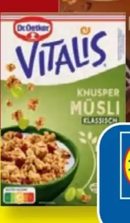 Lidl Dr. Oetker Vitalis Knusper Müsli Angebot
