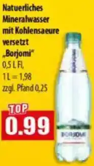 Mix Markt Natuerliches Mineralwasser mit Kohlensaeure versetzt „Borjomi" Angebot