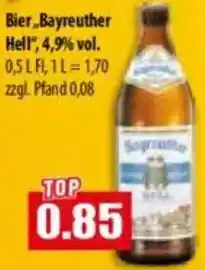 Mix Markt Bier Bayreuther Hell Angebot