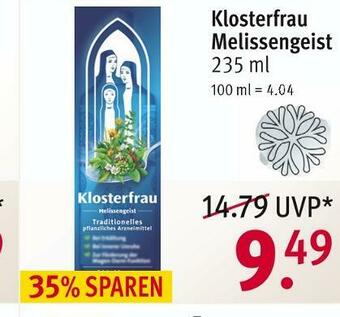 Rossmann Klosterfrau melissengeist Angebot