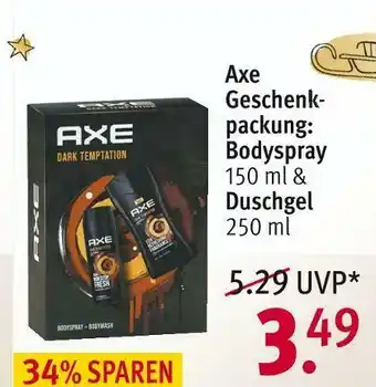 Rossmann Axe geschenkpackung Angebot