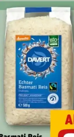 REWE Center Davert Bio-Echter Basmati Reis Angebot