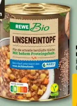 REWE Center Rewe Bio Linseneintopf Angebot